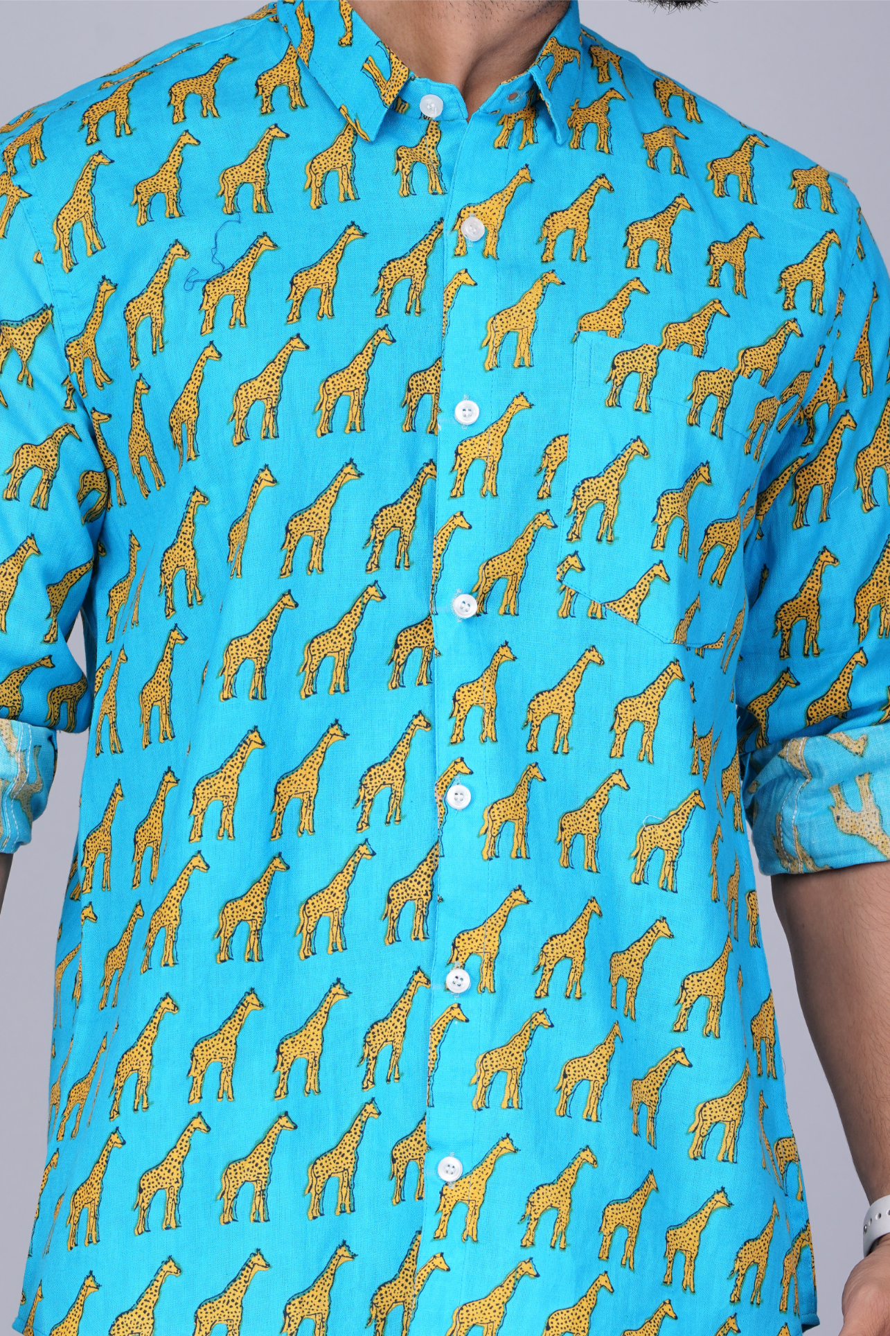 Blue Giraffe Shirt