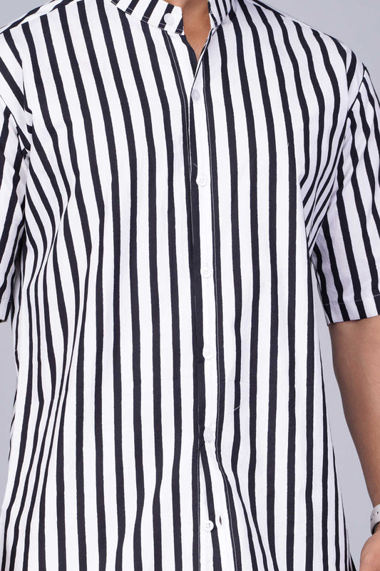 Black and White stripe Shirt