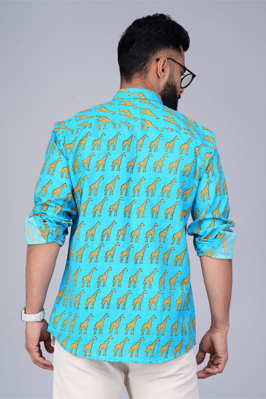 Blue Giraffe Shirt